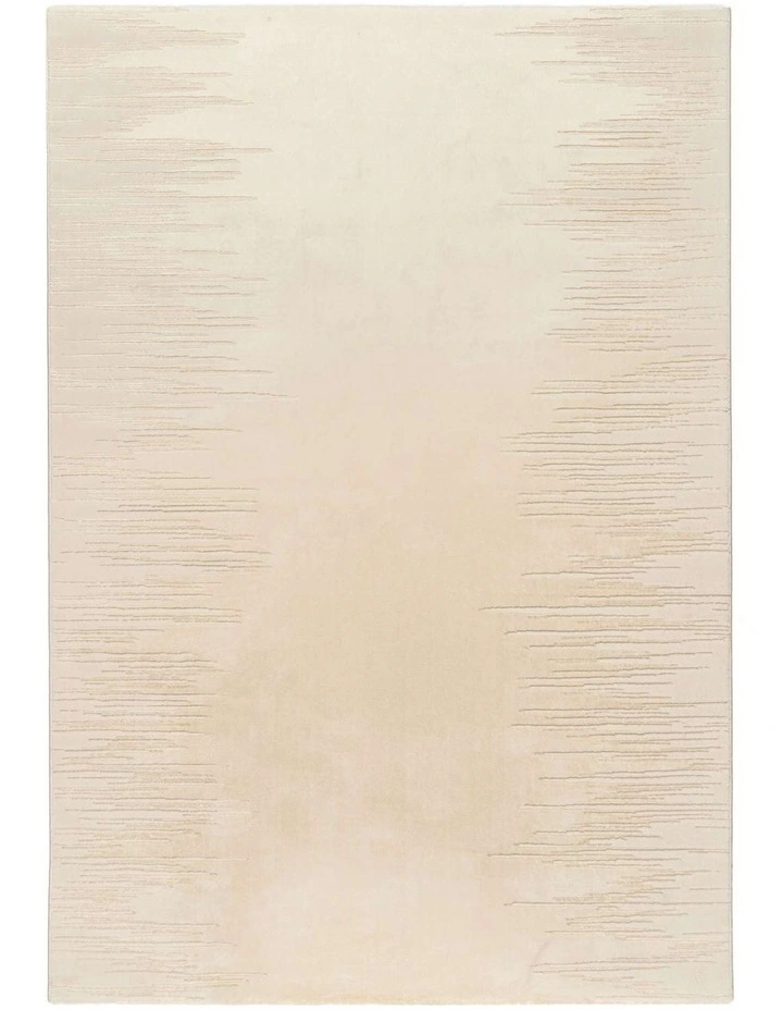 MISS AMARA  CHALEYA TONAL IVORY ABSTRACT RUG image 1