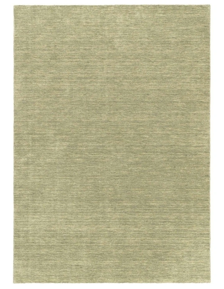 MISS AMARA  NABILA SAGE WOOL RUG image 1