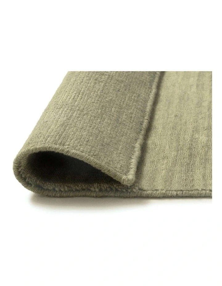 MISS AMARA  NABILA SAGE WOOL RUG image 3