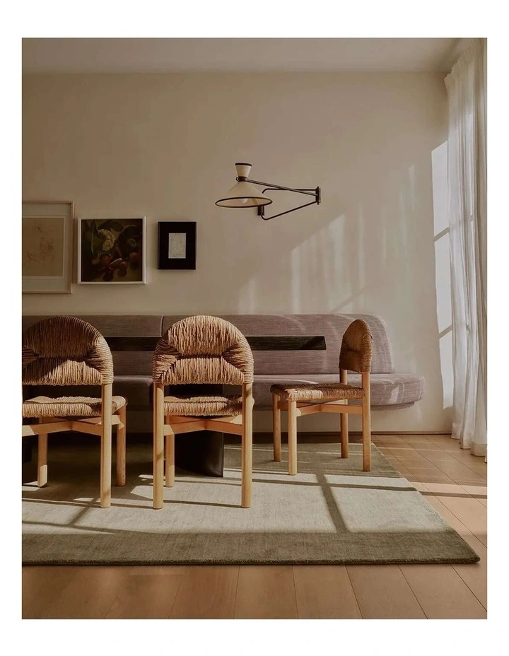 MISS AMARA  NABILA SAGE WOOL RUG image 6