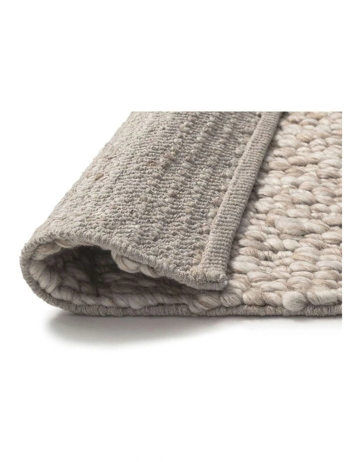 MISS AMARA  PATRICE NATURAL TAUPE PEBBLE LOOP RUG image 3