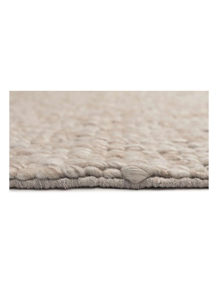 MISS AMARA  PATRICE NATURAL TAUPE PEBBLE LOOP RUG image 4