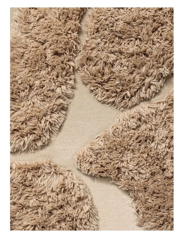 MISS AMARA GELLICA BISCUIT SCULPTURAL WOOL SHAG RUG image 5