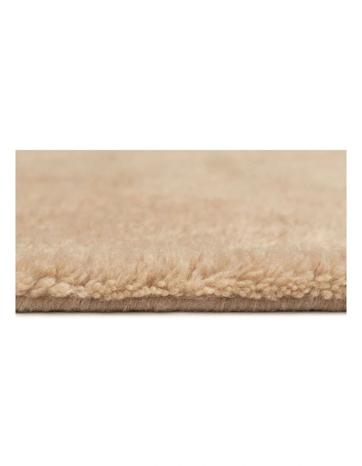 MISS AMARA CHAYENNE BEIGE WOOL DIRECTIONAL SHAG RUG image 4