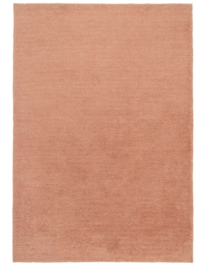 MISS AMARA SHANNON PINK WOOL DIRECTIONAL SHAG RUG image 1