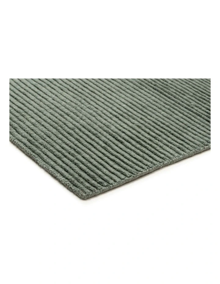 MISS AMARA ESHANA HANDLOOMED GREEN RUG image 2