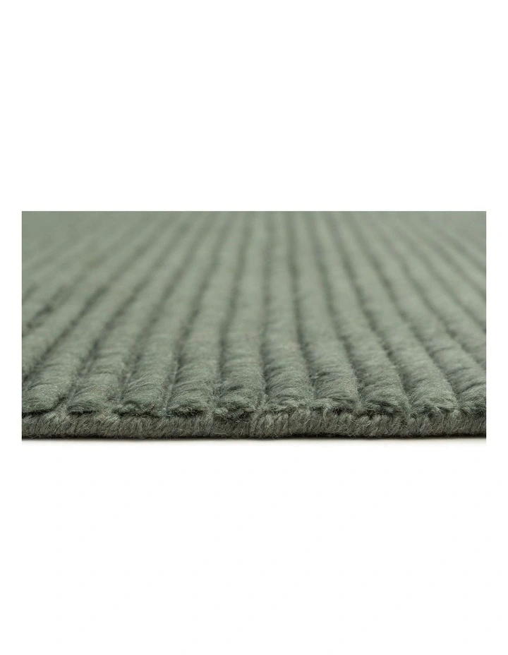 MISS AMARA ESHANA HANDLOOMED GREEN RUG image 4