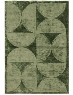 MISS AMARA SEFINA GREEN HOURGLASS VISCOSE RUG