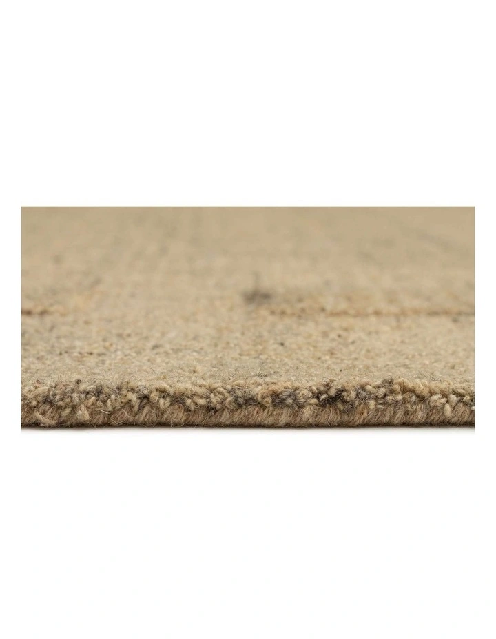MISS AMARA CRESSIDA SAND GEOMETRIC WOOL RUG image 4