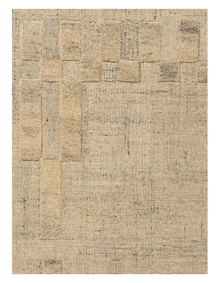 MISS AMARA CRESSIDA SAND GEOMETRIC WOOL RUG image 5