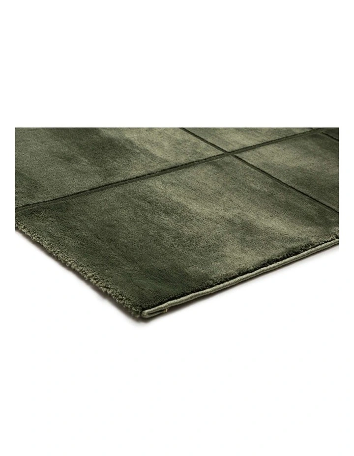 MISS AMARA EDELLE TONAL OLIVE VELVET RUG image 2
