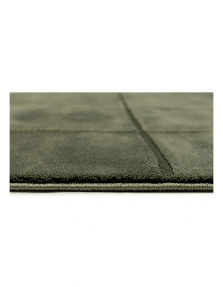 MISS AMARA EDELLE TONAL OLIVE VELVET RUG image 4