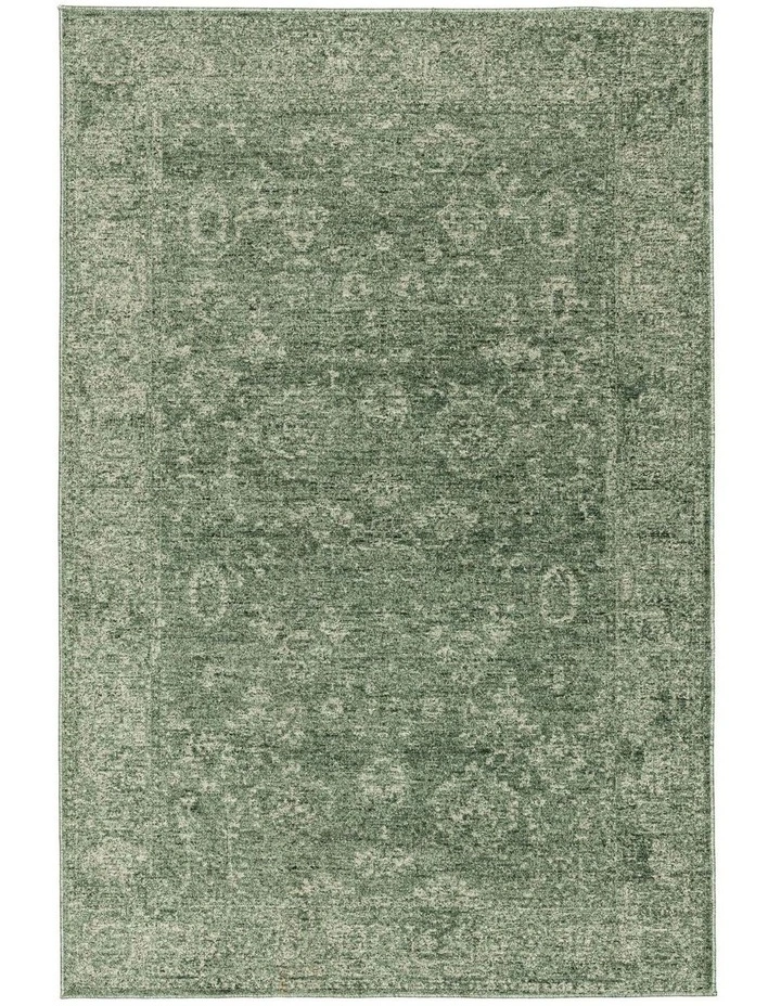 MISS AMARA VINCHI TONAL DISTRESSED FOREST GREEN RUG image 1