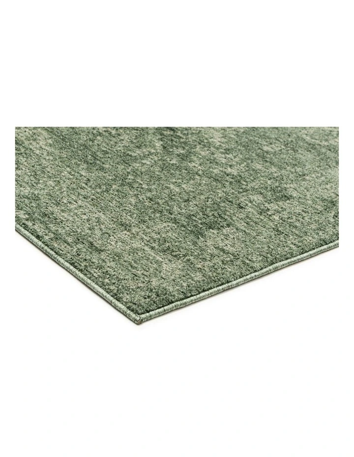 MISS AMARA VINCHI TONAL DISTRESSED FOREST GREEN RUG image 2