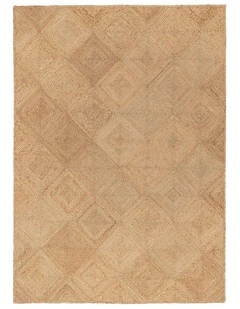 MISS AMARA NASHIRA NATURAL BROWN DIAMOND JUTE RUG