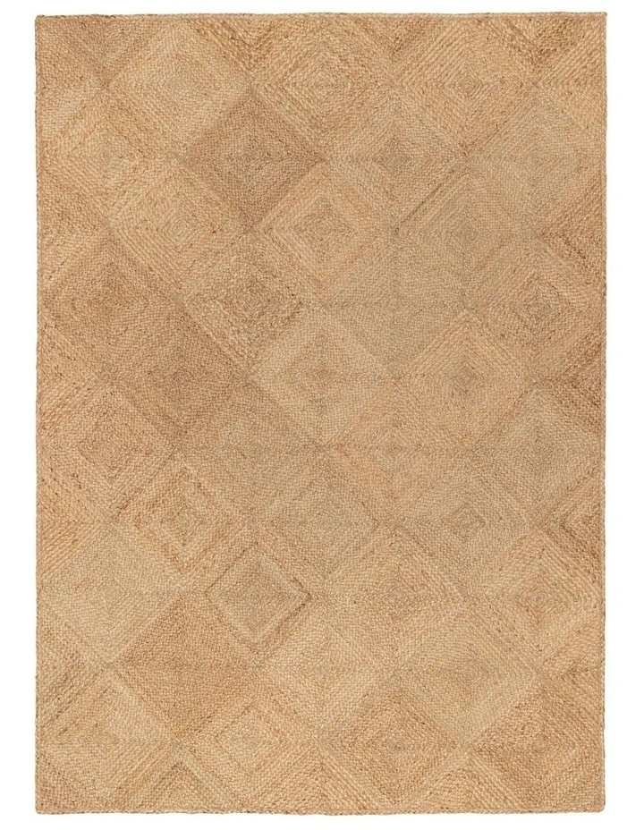 MISS AMARA NASHIRA NATURAL BROWN DIAMOND JUTE RUG image 1