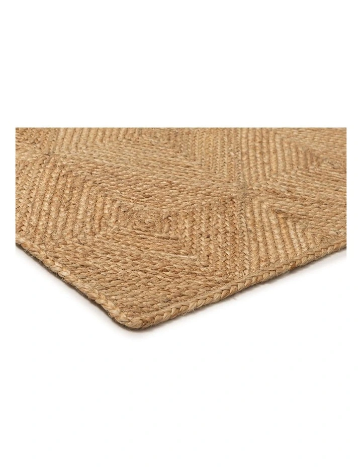 MISS AMARA NASHIRA NATURAL BROWN DIAMOND JUTE RUG image 2
