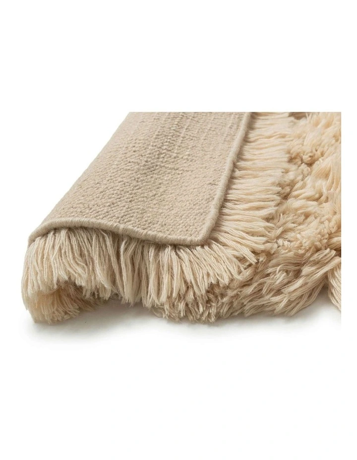 MISS AMARA SAVITA OAT SCULPTURAL WOOL SHAG RUG image 3