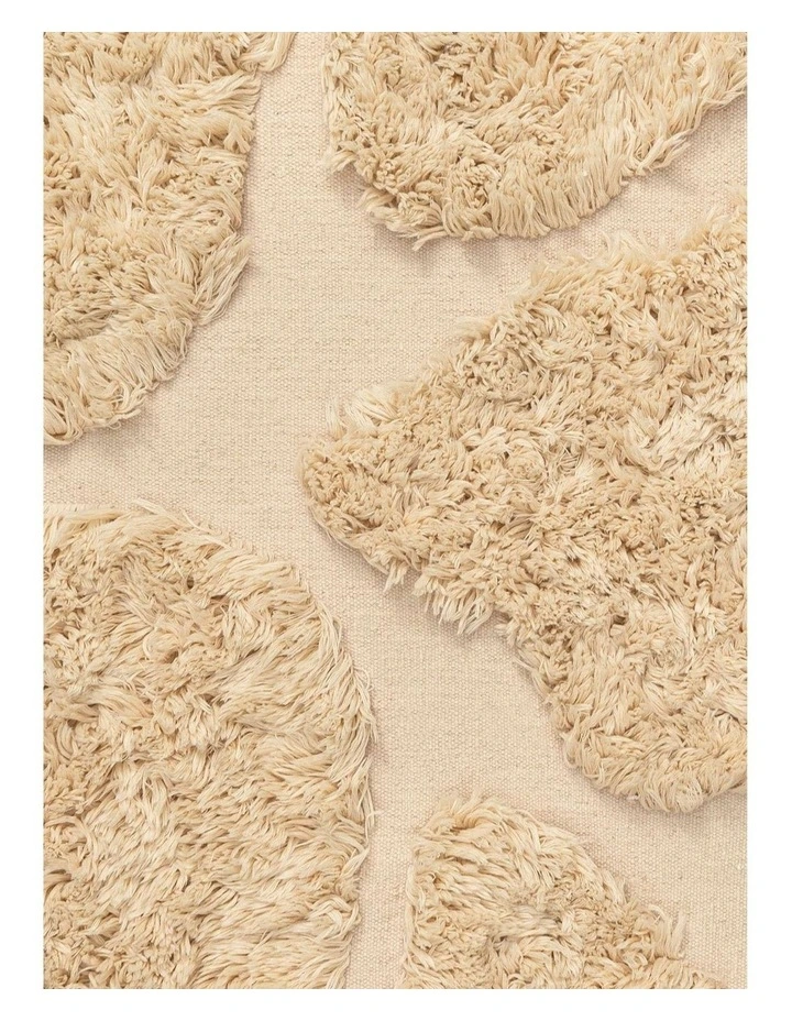 MISS AMARA SAVITA OAT SCULPTURAL WOOL SHAG RUG image 5