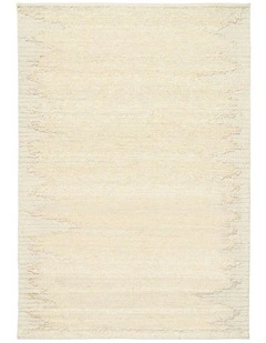 MISS AMARA KHAVIA BORDERED WHITE RUG