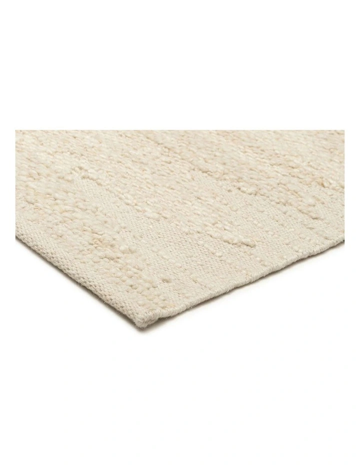 MISS AMARA KHAVIA BORDERED WHITE RUG image 2