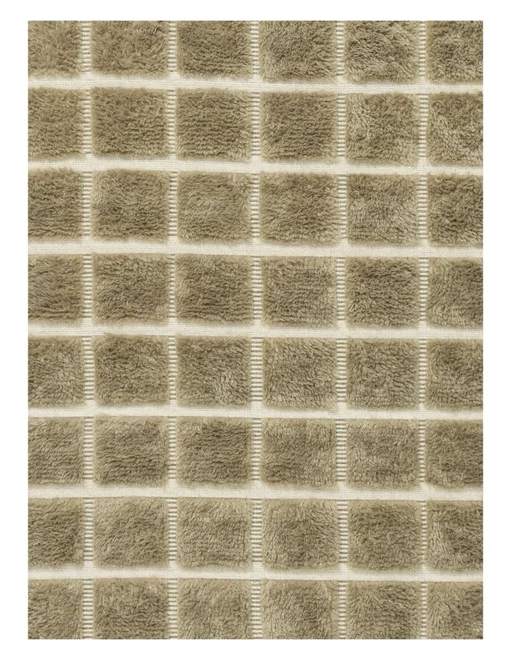 MISS AMARA SONDRA GREEN HANDLOOM GRID WOOL RUG image 5