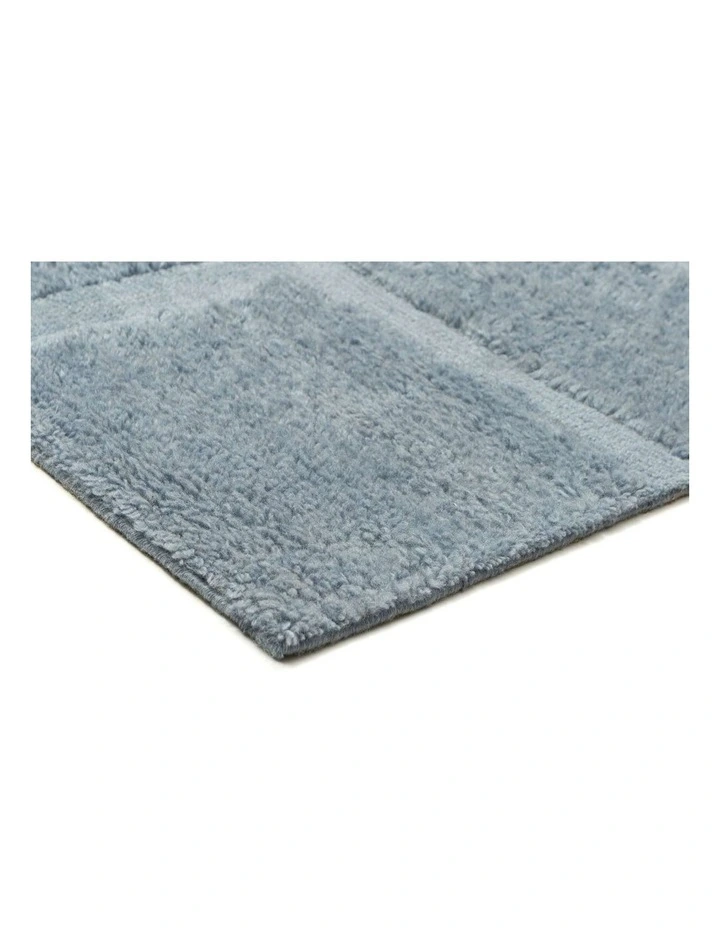 MISS AMARA ARAMINTA BLUE GEOMETRIC WOOL SHAG RUG image 2