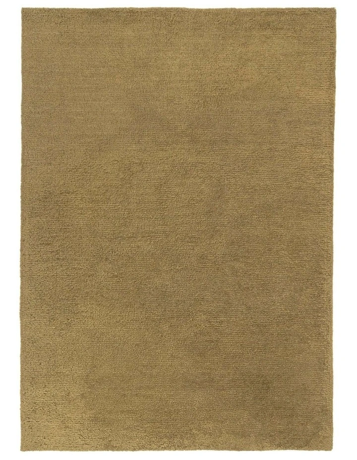 MISS AMARA FLAVIA DARK GREEN WOOL DIRECTIONAL SHAG RUG image 1