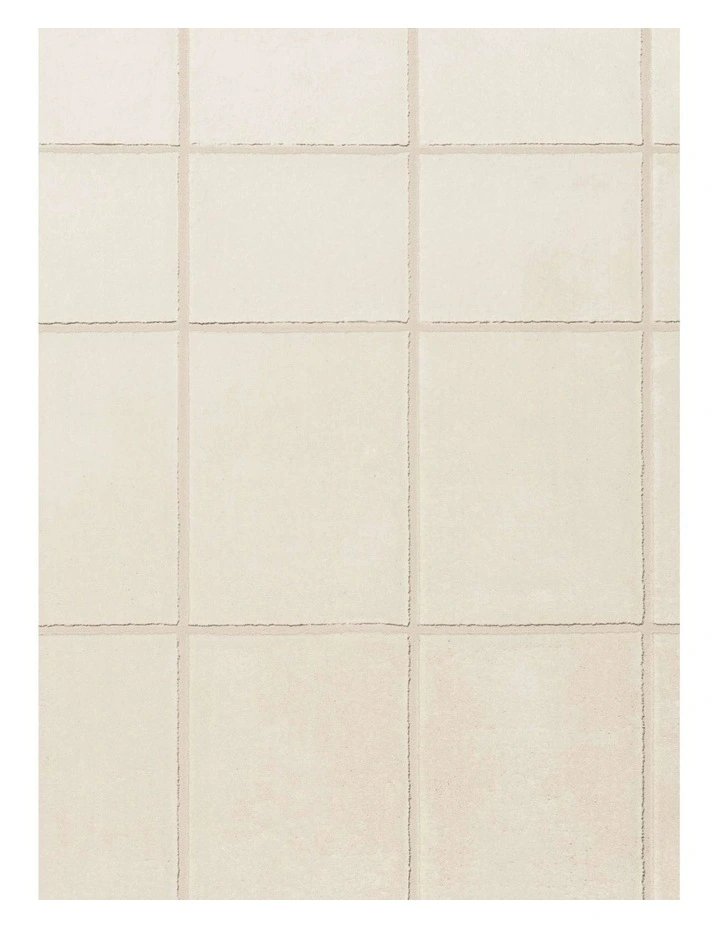 MISS AMARA CHARMION TONAL CREAM GRID RUG image 5