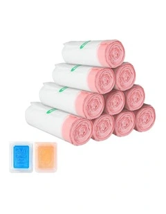 Pawz 10 Rolls Waste Bag Disposable Refill Smart Cat Litter Box