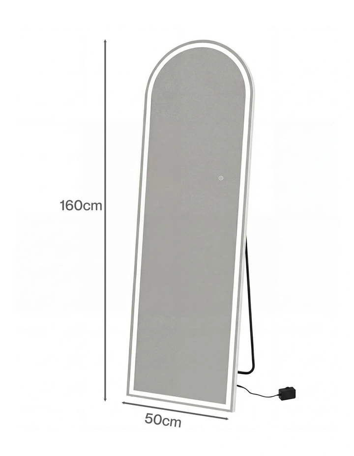 Levede 165cm Full Length Mirror Arched Dressing Mirrors Free Stand Wall Mounted image 3