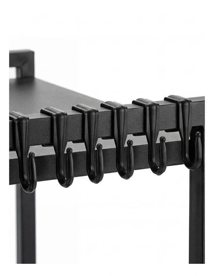 Toque Microwave Oven Rack Stand Adjustable Expandable Shelf Countertop Organizer image 4
