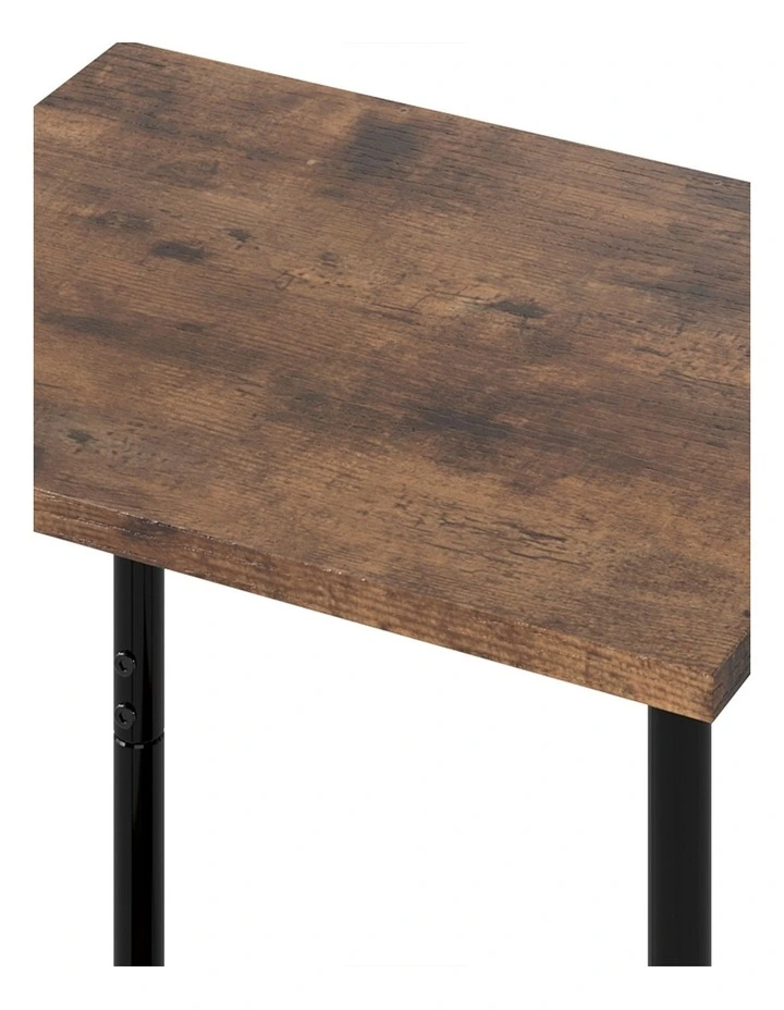 Levede Side Table 2-Tier Industrial Vintage End Table Storage Shelf Nightstand image 6