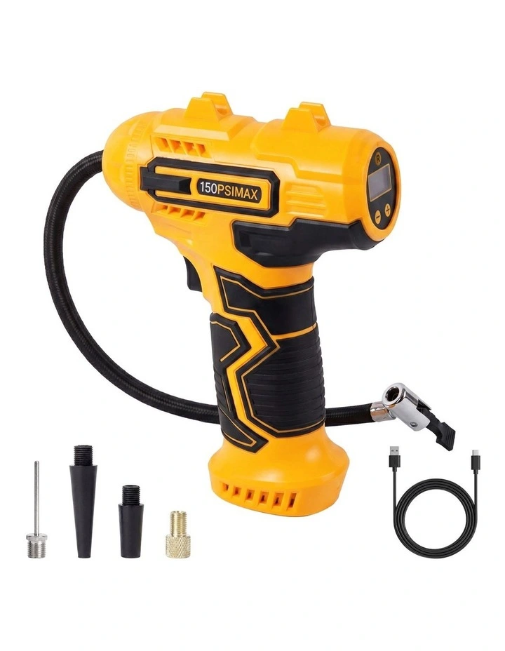Traderight Cordless Tyre Inflator Air Car Compressor Pump LCD Digital Handheld image 1