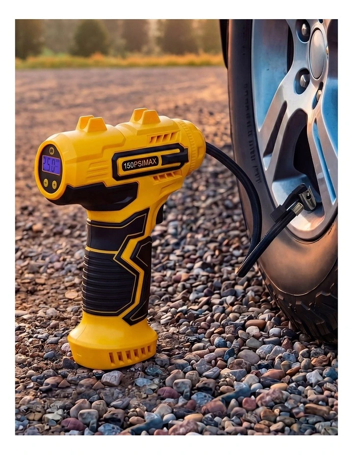 Traderight Cordless Tyre Inflator Air Car Compressor Pump LCD Digital Handheld image 7