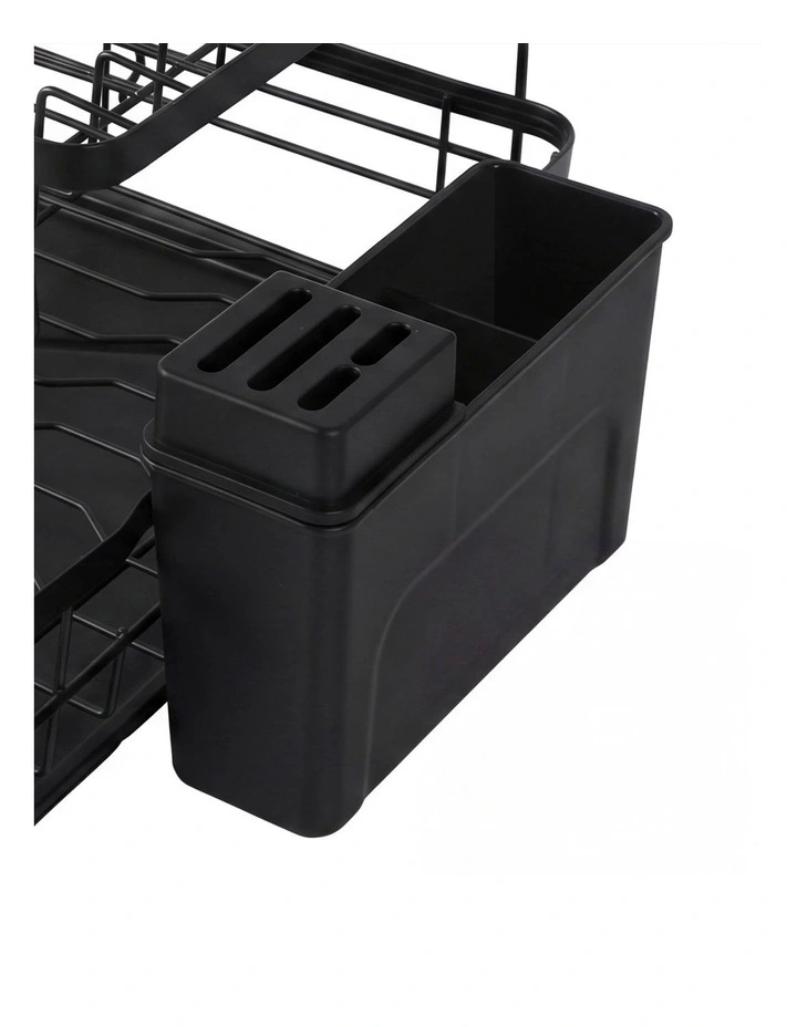 Toque 2 Tier Drying Rack Kitchen Organizer Storage Plate Drainer Cutlery Holder image 5