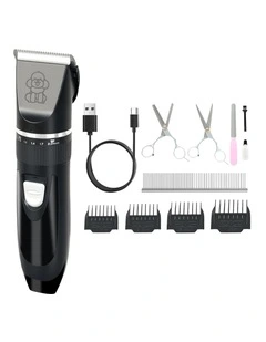 Pawz Pet Grooming Clipper Trimmer Cordless Rechargeable Black