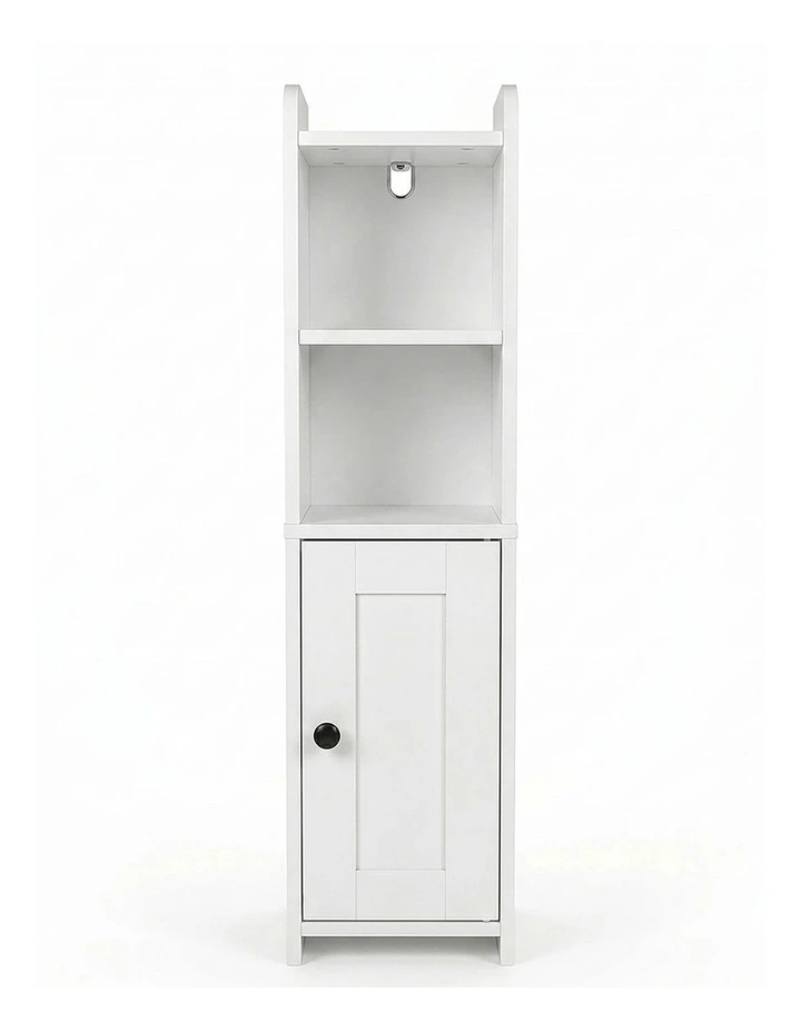 Levede Bathroom Cabinet Storage Slim Organiser Toilet Paper Storage 78.5cm White image 2