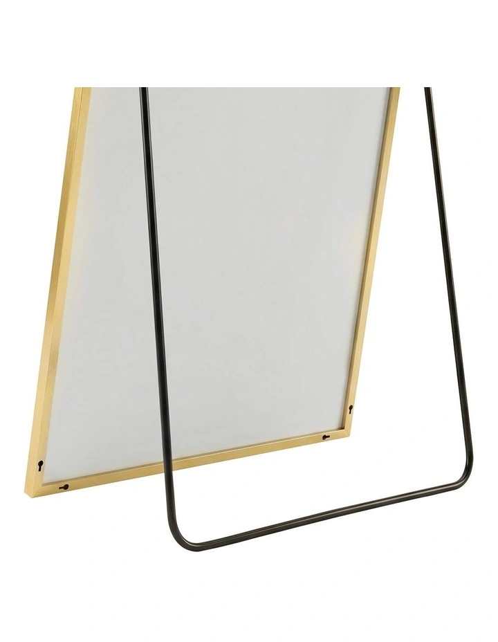 Yezi Rectangular Full Length Mirror 165x60cm Gold Standing Floor Wall Leaning image 4