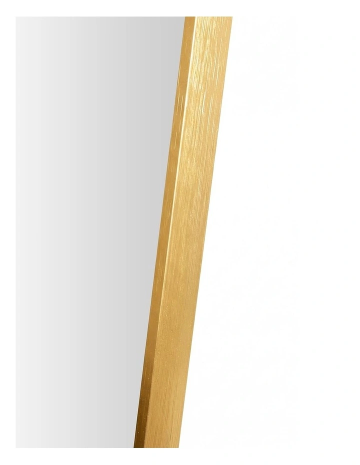 Yezi Rectangular Full Length Mirror 165x60cm Gold Standing Floor Wall Leaning image 5