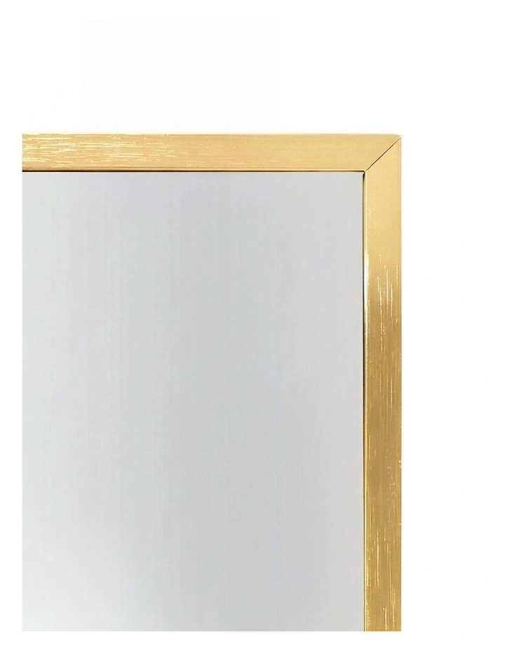 Yezi Rectangular Full Length Mirror 165x60cm Gold Standing Floor Wall Leaning image 6