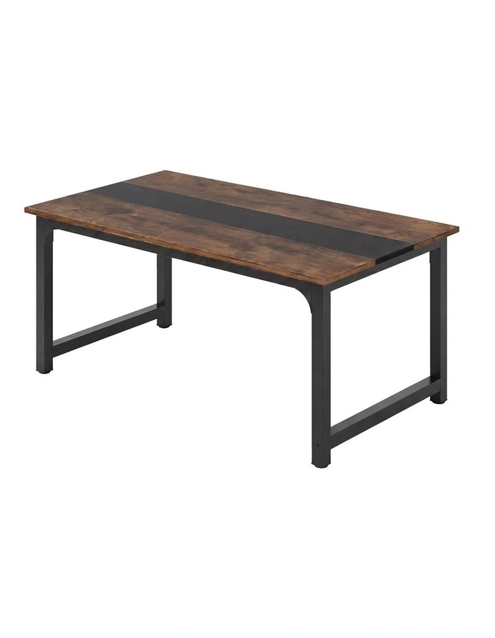 Levede Dining Table 4-6 Seater Industrial Rectangular 160cm Kitchen Restaurant image 1