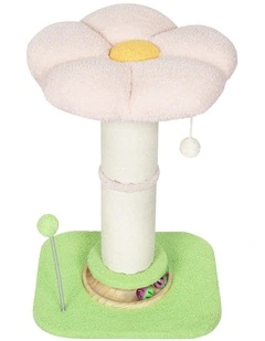 Pawz Flower Cat Tree Tower Sisal Scratching Post Pink 61.5cm