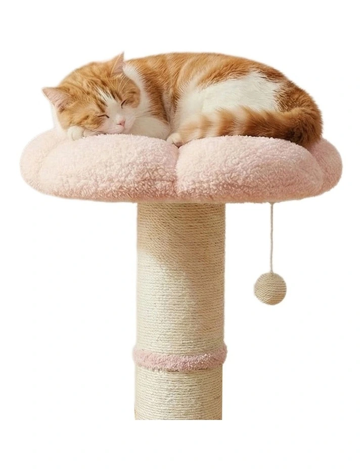 Pawz Flower Cat Tree Tower Sisal Scratching Post Pink 61.5cm image 6