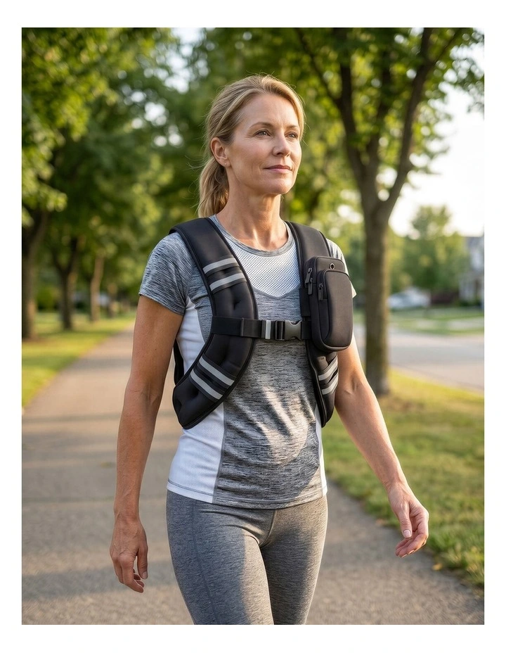 Centra 5.5kg Weighted Vest Adjustable Workout Weight Jacket Exercise Training image 7