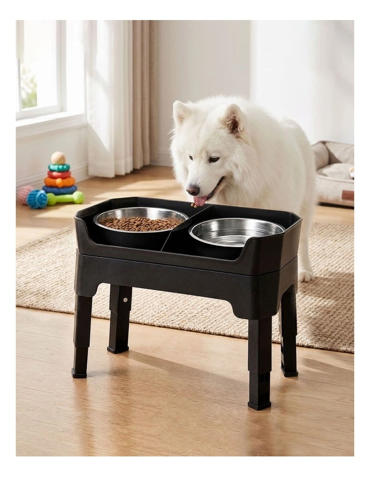 Pawz Raised Dog Bowls Adjustable Elevated Feeder Slow Feeder Lick Mat Foldable image 7