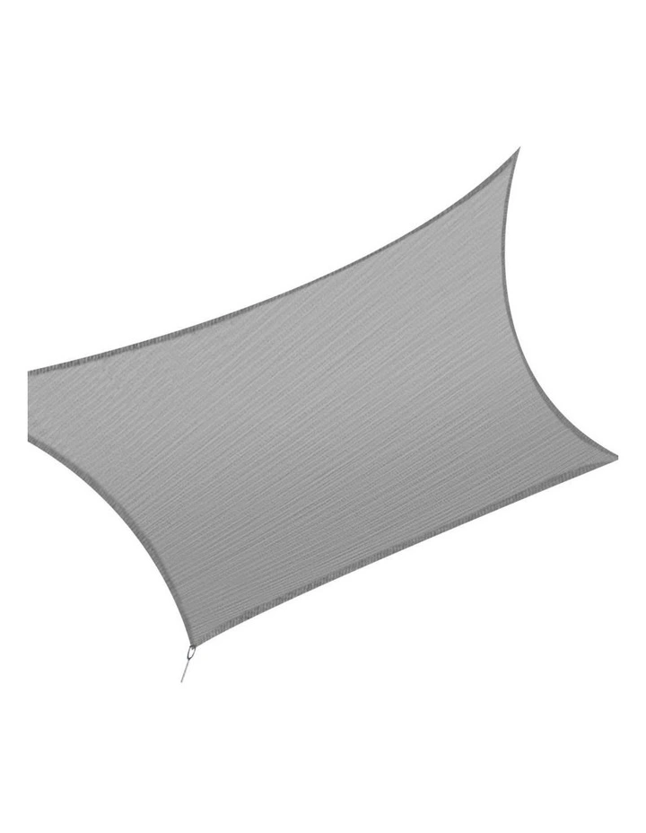 Mountview Rectangle Sun Shade Sail Outdoor Canopy Charcoal 5x3m image 2