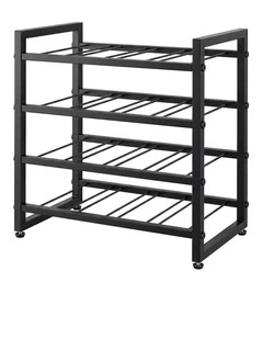 Levede Wine Rack 16 Bottle 4-Tier Metal Display Storage Organizer Adjustable Bar