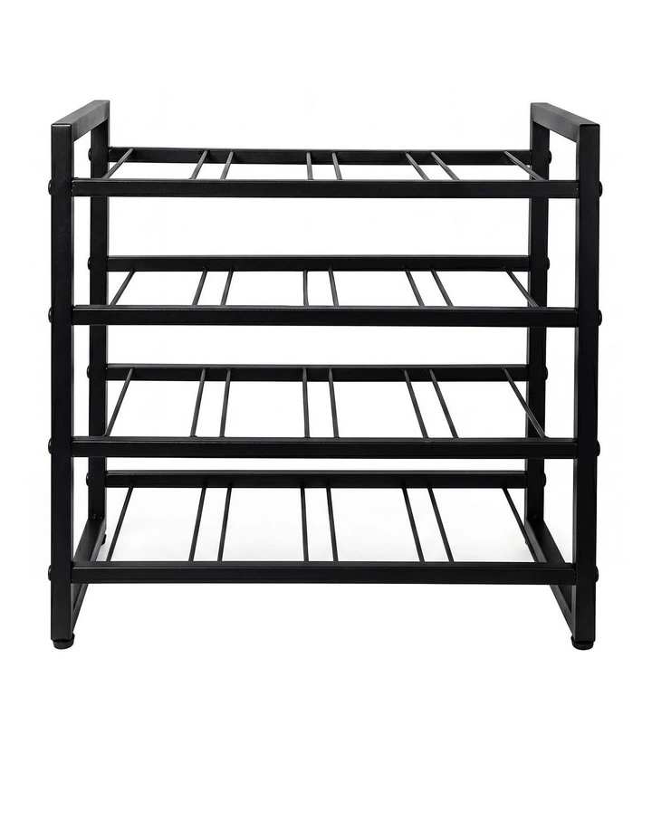 Levede Wine Rack 16 Bottle 4-Tier Metal Display Storage Organizer Adjustable Bar image 2
