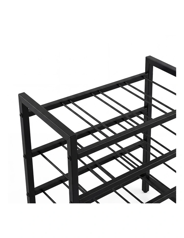 Levede Wine Rack 16 Bottle 4-Tier Metal Display Storage Organizer Adjustable Bar image 5